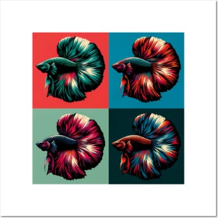 Half-moon Male Betta - Cool Tropical Fish Posters and Art